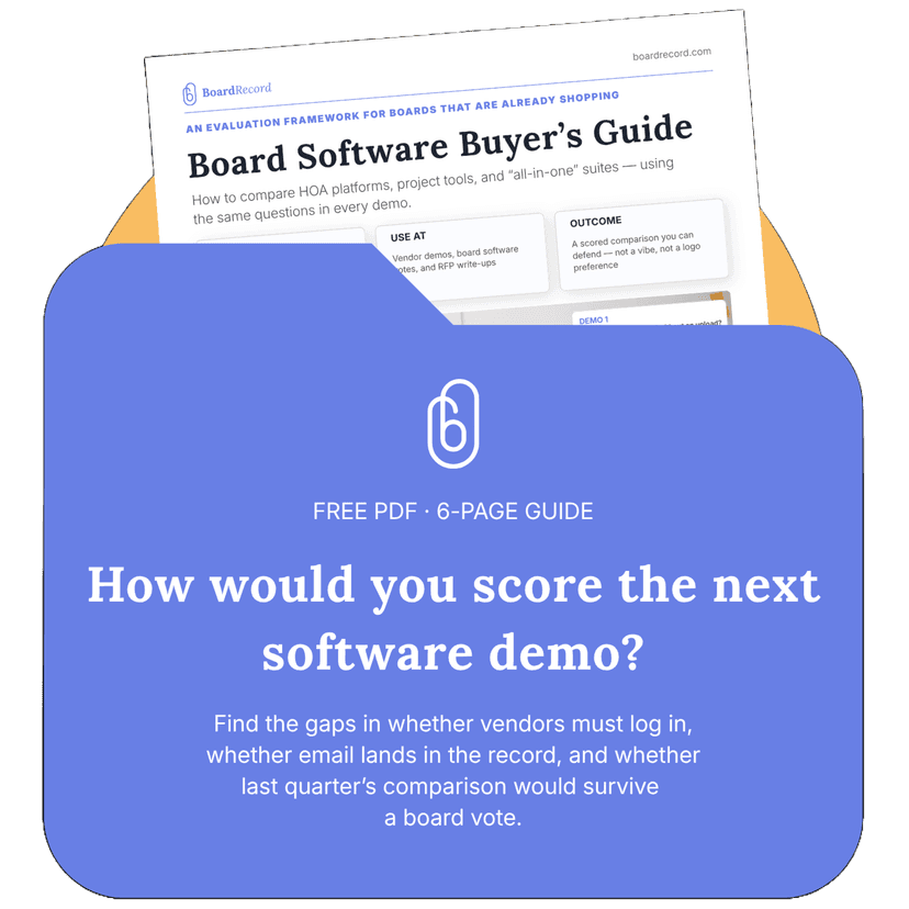 Preview of Board Software Buyer's Guide